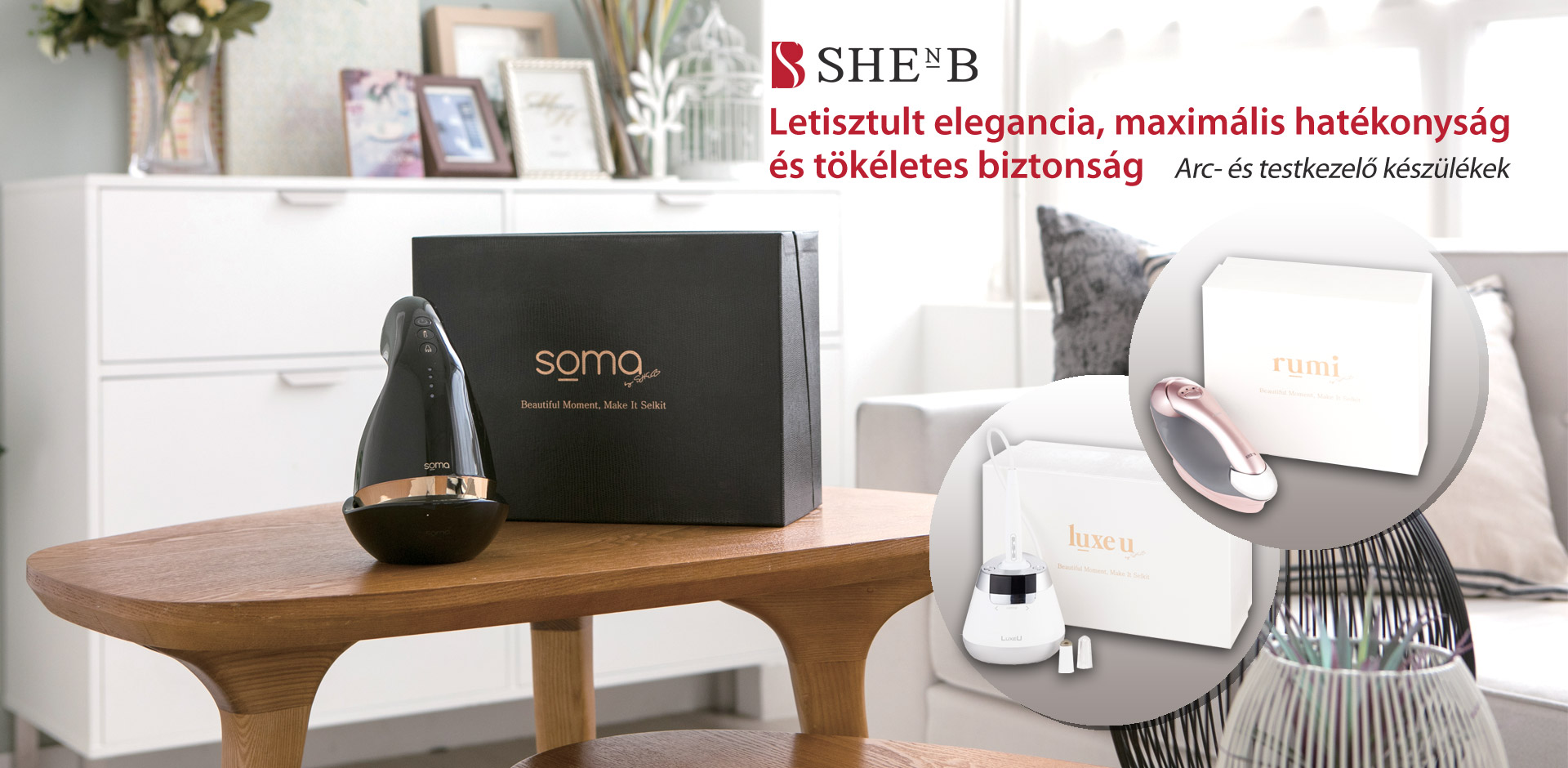 SHENB otthoni arc- és testkezelő gépek